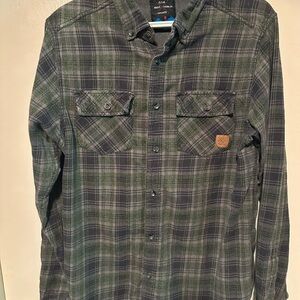 Kavu Men's Green Plaid Shirt